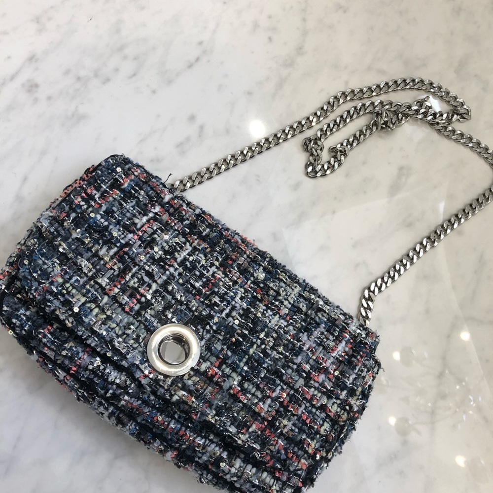 Zara tweed purse